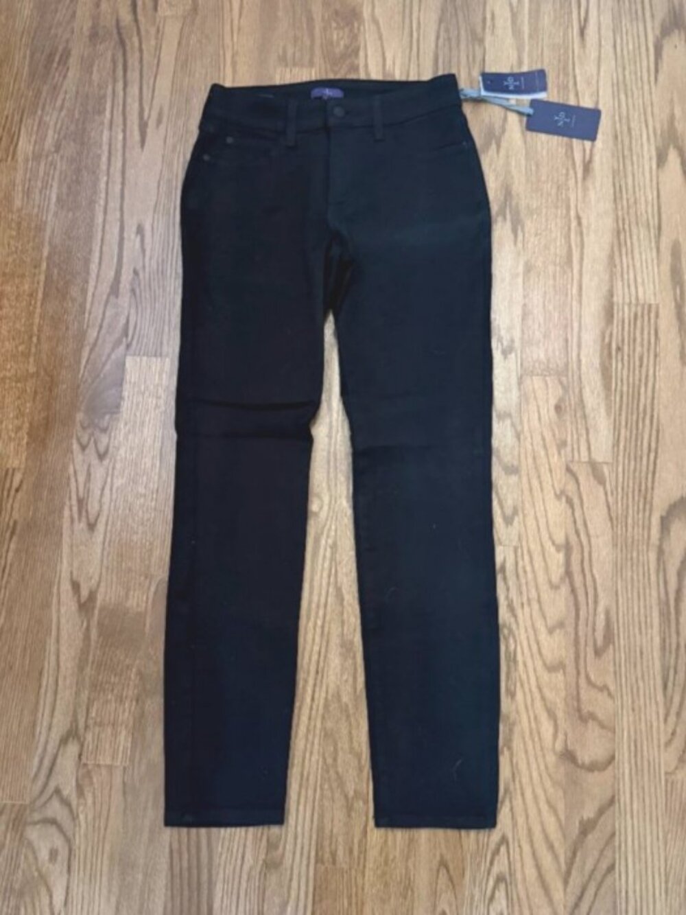 NYDJ Black Denim Jeans - NWT - Size 0 Petite